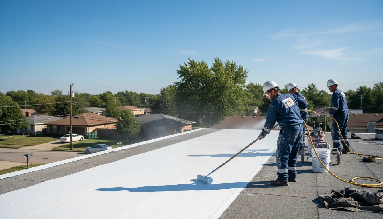 Commercial roof coating in Climbing Hill, IA near me